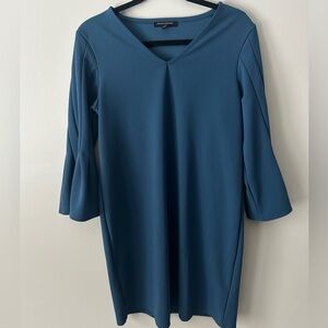 Banana Republic Teal Long Sleeve Dress